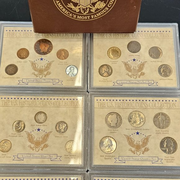 150 Years of America Most Famous Coins COMPLETE Set by American Historic Society - Picture 8 of 9